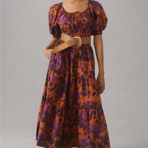 Anthropologie The Somerset Maxi Dress - Puff Sleeve Edition